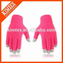 Forme a mano los guantes baratos del invierno del knit